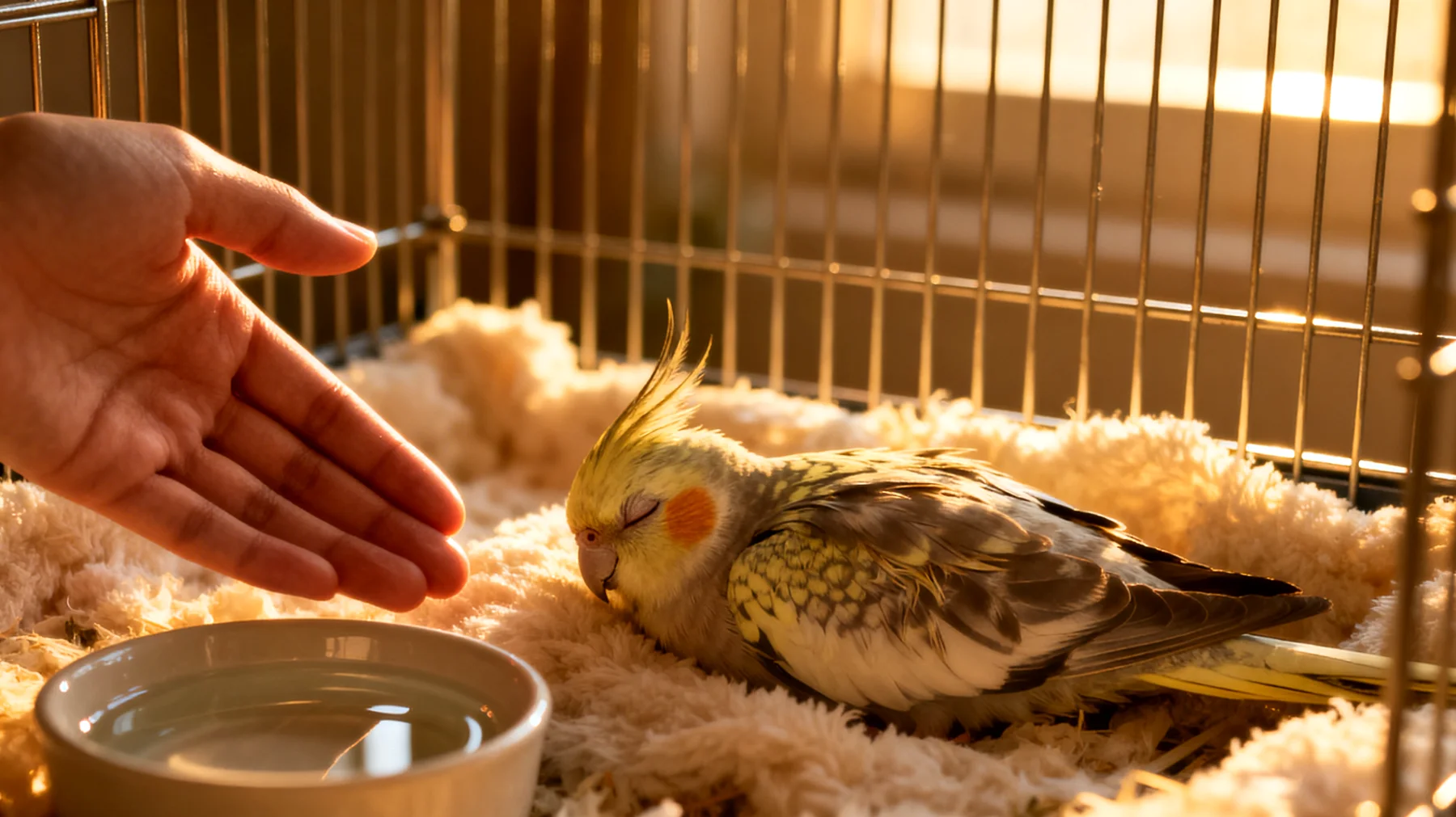 Nymphensittiche benötigen nach einer Kastration besondere Aufmerksamkeit in ihrer täglichen Routine, da der Eingriff Stress verursacht und die Erholungsphase spezielle Anpassungen bei Fütterungszeiten, Käfigreinigung und Aktivitätsniveau erfordert"